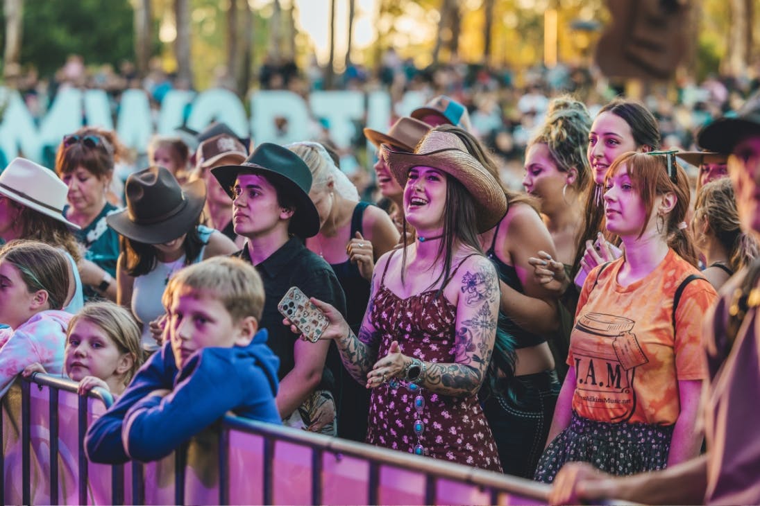 Audience enjoying the Country Music Festival